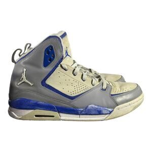 Jordan Spizike 454050-007 Wolf Grey Old Royal Stealth Blue Men’s Size 13 Sneaker
